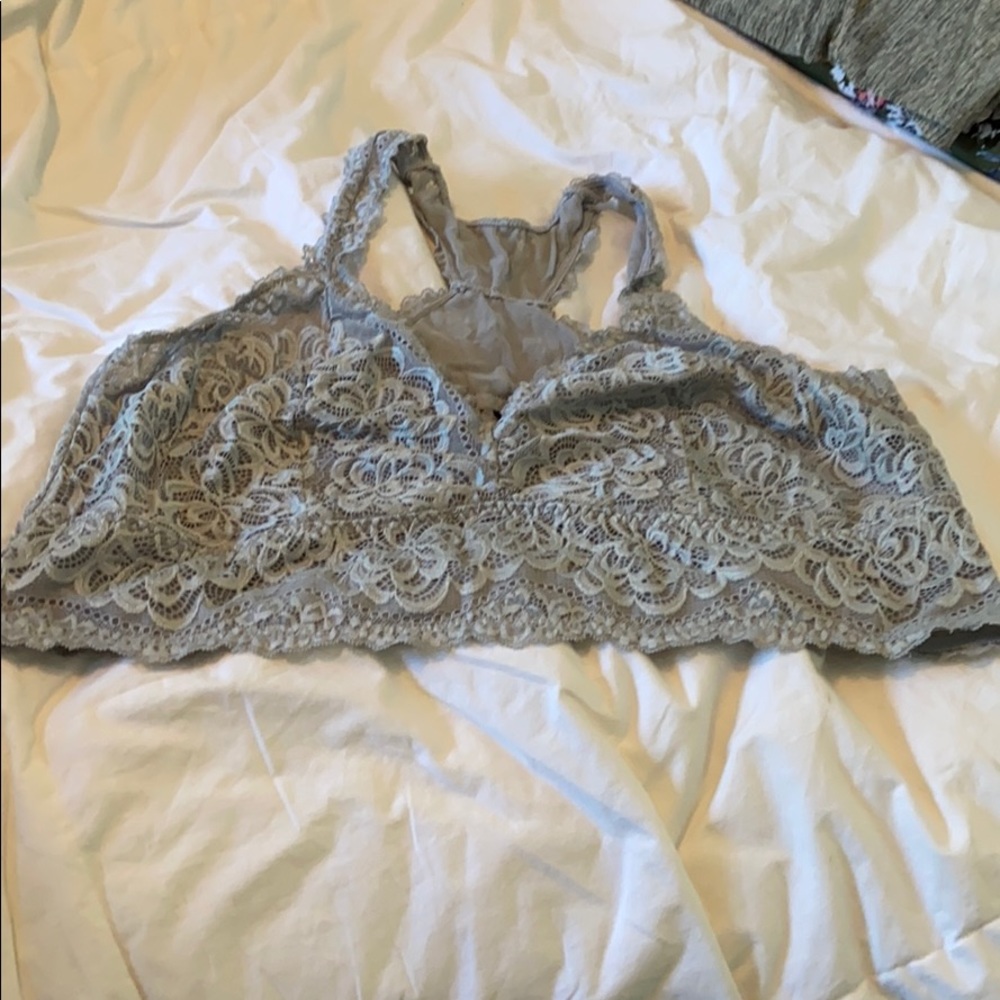 Torrid Gray Lace Bralette